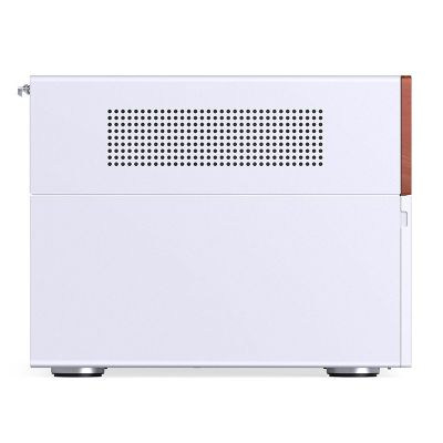 16. Jonsbo N4 WHITE Micro Tower Computer Security & Holders White