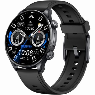 5. Smartwatch Gravity Black 2 Armbänder GT35-1