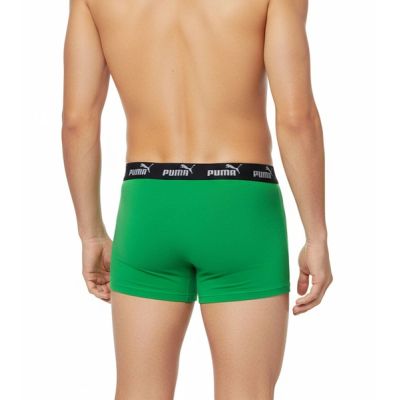 6. Puma Herren-Boxershorts, 2er-Pack, grün-grau, bequeme Baumwolle