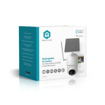 13. Nedis Smartlife 4G Außenkamera, IP65 Bewegungsmelder, Nachtsicht, Weiß