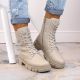 7. Rieker W RKR613 bequeme isolierte Lederstiefelette, beige