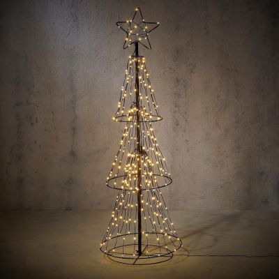 6. Dekorativer Weihnachtsbaum, 310 LEDs, warmweiß, 150 cm, Luca