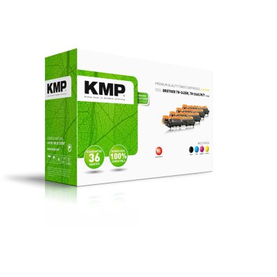 2. KMP MULTIPACK B-T58V Tonerkartusche, 4 Stück. Ersatzfarben: Schwarz, Cyan, Magenta, Gelb