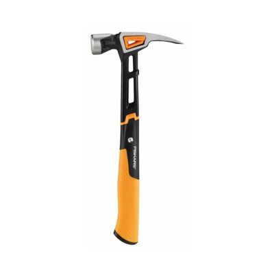 Fiskars 1020214 Zimmermannshammer Schwarz, Metallic, Orange