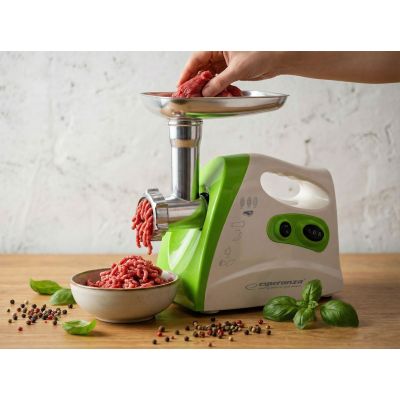 8. Esperanza Meatball EKM012G Fleischwolf (600W; weiß, grün)
