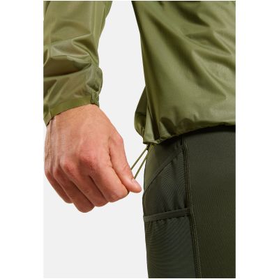 2. Herrenjacke ODLO Jacket ZEROWEIGHT DUAL DRY PK WATERPROOF grün