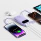 5. Baseus EnerFill FC21 Qpow 3 Ultra 20000mAh 22,5W Powerbank mit Digitalanzeige und Kabel – Lila