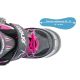 31. ENERO PRO LED-Rollschuhe 4-in-1 38-41 Pink-Grau