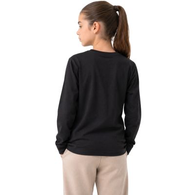 2. Langarm-T-Shirt für Mädchen 4F F460 Tiefschwarz 4FJWMM00TLONF460 20S