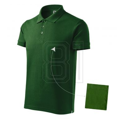 Malfini Cotton M MLI-21206 flaschengrünes Poloshirt