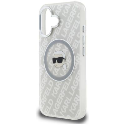 6. Karl Lagerfeld IML Karl Head Logo MagSafe Hülle für iPhone 16 - Grau