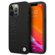 BMW Signature Logo Imprint Case für iPhone 13 Pro Max - Schwarz