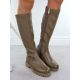 5. Potocki Damen-Plateaustiefel in Khaki 25-12729