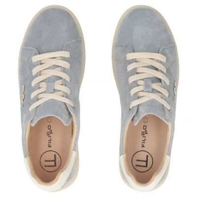 4. Damenschuhe aus blauem Leder Filippo DP6738