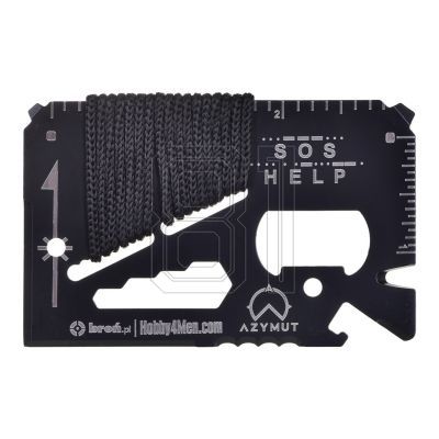 Multitool AZIMUTH TOOL CARD Multifunktionskarte - 13 Werkzeuge + Koffer, 85/53 mm (H-O200930TC)