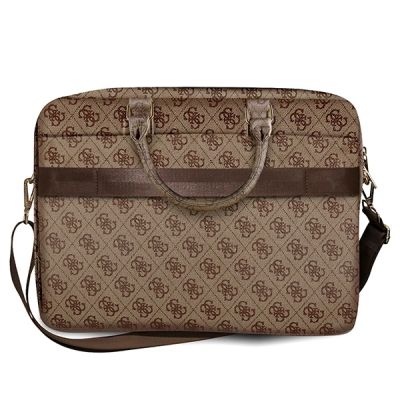 2. Guess 4G Big Logo Tasche für einen 16'' Laptop – braun