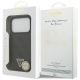 8. Guess Leather 4G Triangle Strass MagSafe Hülle für iPhone 18 Pro / 17 Pro - Schwarz