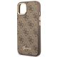 6. Guess GUHCP14MHG4SHW iPhone 14 Plus 6,7 "braun / braunes Hartschalenetui 4G Vintage Gold Logo