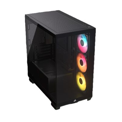 4. Gehäuse Corsair 2800X RS-R ARGB Panoramic Micro-ATX, Schwarz