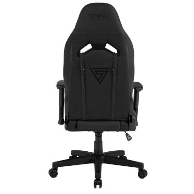 7. SENSE7 Vanguard Gaming-Stuhl, gepolsterter Sitz, Schwarz