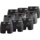 Puma Herren-Boxershorts, 9er-Pack, Schwarz/Grau, bequeme Baumwolle