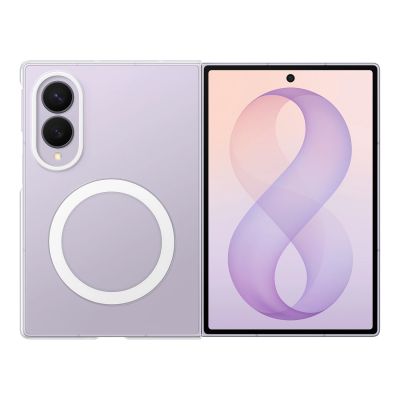 EF-CF971CTE Samsung Klarsichthülle mit Magnetverschluss für Galaxy Z Fold 8 Transparent