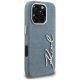 4. Karl Lagerfeld FW Jeans Signature Logo iPhone 16 Pro Max Hülle - Blau