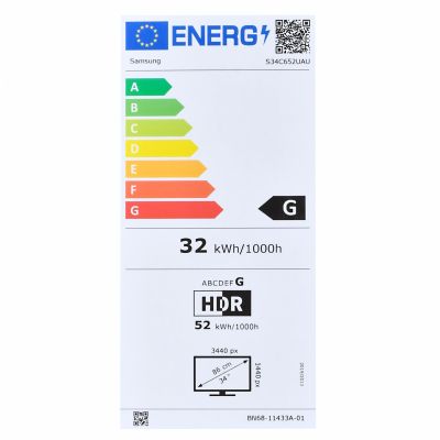 65. SAMSUNG LED-Monitor 34" LS34C652UAUXEN 100Hz