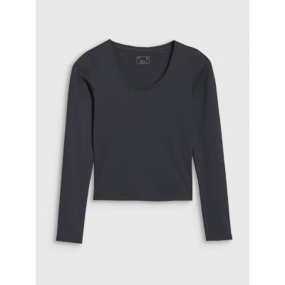 6. Langarmshirt Slim Smooth Damen 4F 4FRSS25TLONF511-20S