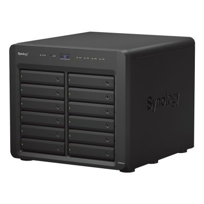 2. Synology DS3622xs+ NAS; Tower; 12x (3,5"/2,5" SATA HDD/SSD); Intel Xeon D-1531; 16 GB DDR4 ECC SODIMM (max. 48 GB); 2 x 1GbE RJ-45; 2 x 10GbE RJ-45