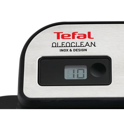8. Tefal FR8040 Fritteuse, Fassungsvermögen 3,5 l, Farbe Schwarz, Edelstahl, Leistung 2300 W, Abmessungen 34,8 cm x 46,4 cm