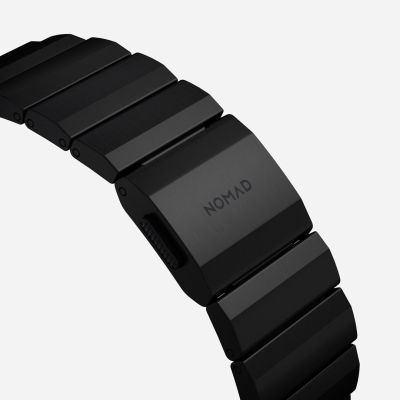 6. NOMAD Titanarmband – Titanarmband für Apple Watch 46 mm/49 mm (schwarze Hardware) V2