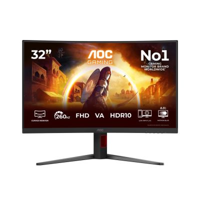 20. Monitor 31,5" AOC G4 C32G4Z 1920x1080px Full HD LCD Curved Schwarz, Rot