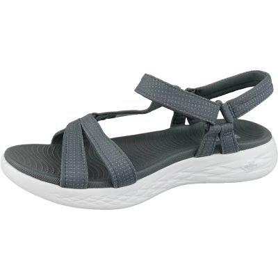 6. Skechers On The Go 600 Sandalen 15316-CHAR Grau