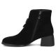 4. Schwarze Damen-Lederstiefeletten mit Blockabsatz Filippo DBT8200