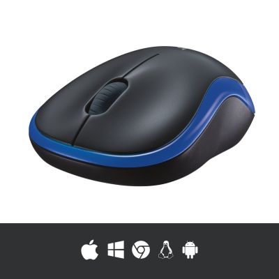 5. Logitech M185 Kabellose Maus 910-002236 (Optisch; 1000 DPI; Blau)