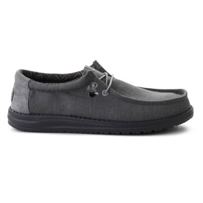 6. HEYDUDE WALLY STRETCH CANVAS BLOCK GRANIT GRAU/MULTI 44353-1VT