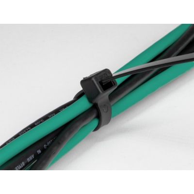 3. DeLOCK UV-beständiger Kabelbinder, L 1220 x B 9,0 mm, schwarz, 10 Stück.