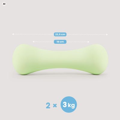 11. Neopren-Hantelset 2 x 3 kg Spokey BONE