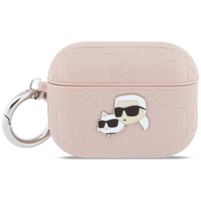 Karl Lagerfeld Monogram Karl & Choupette Head Case für AirPods Pro 3 - Pink