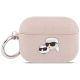 Karl Lagerfeld Monogram Karl & Choupette Head Case für AirPods Pro 3 - Pink