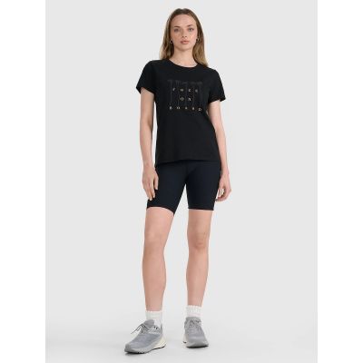 3. Damen-T-Shirt mit Aufdruck, regulär, Größe 4F 4FRSS25TTSHF3162-20S