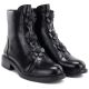4. Damen-Ankle-Boots mit Zierblumen, gefüttert, schwarz, Potocki SZ12852