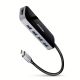 Axagon HMC-6H4A Kabelgebundene Dockingstation USB 3.2 Gen 1 (3.1 Gen 1) Typ-C Schwarz, Grau