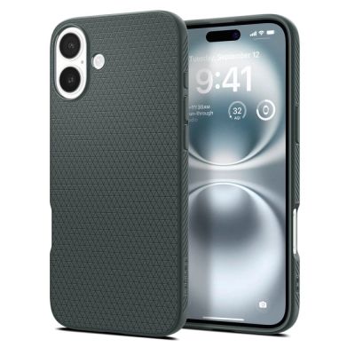 Spigen Liquid Air Hülle für iPhone 16 – Grün
