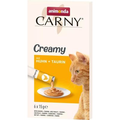 ANIMONDA Carny Creamy mit Huhn + Taurin 6 x 15 g