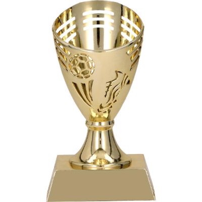2. Goldfarbenes Kunststoffelement – WEDA-Pokal