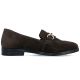 8. Braune Damen-Loafer aus Wildleder, Modell Rieker 46262-25