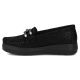 3. Schwarze Damen-Plateau-Loafer aus Leder, Filippo DP7652
