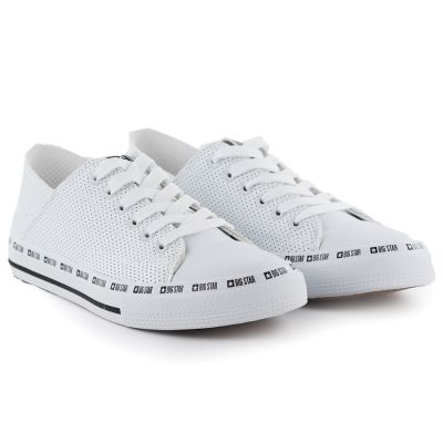 8. Big Star W FF274024 durchbrochene niedrige Sneakers weiß
